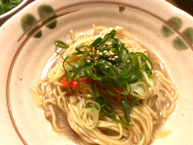 悪魔の肉鍋の締め、ラーメン