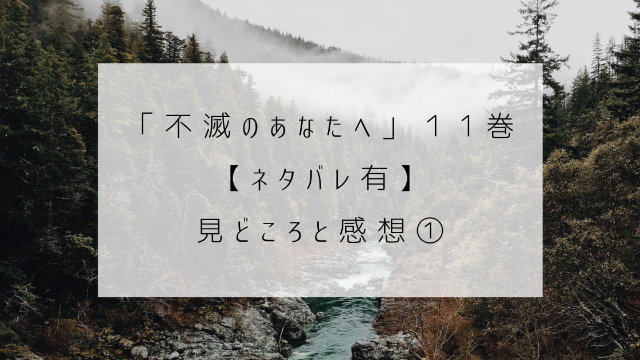 不滅のあなたへ　１１巻　ネタバレ　見どころ　感想　川　山